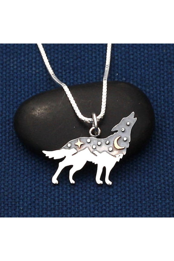 Wild Wolf Coastal Wolf Spirit Necklace Gift For Wolf Lovers Wolf Necklace Wild Animal Jewelry Handmade Wildlife Jewelry