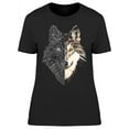 thumbnail image 1 of Wild Wolf Face T-Shirt Women -Image by Shutterstock, Female XX-Large, 1 of 2