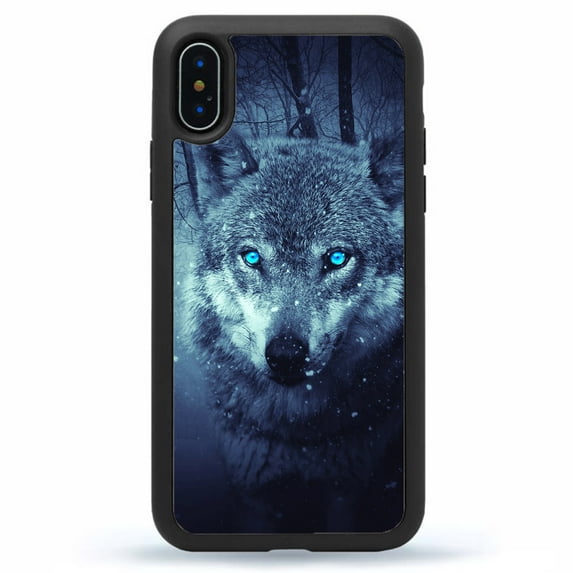 Wild Wolf In The Woods Cell Phone Case Slim Shockproof Hard Rubber Custom Case Cover For iPhone 15 Pro Max 14 Plus 13