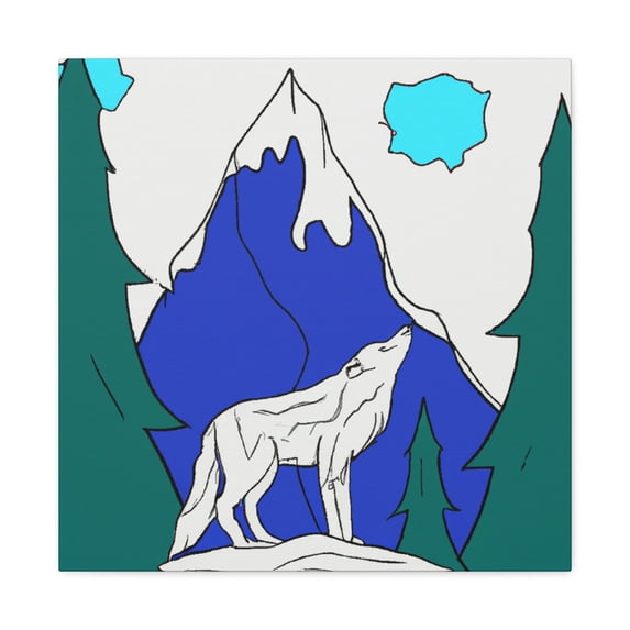 Wild Wolf Pop Art - Canvas