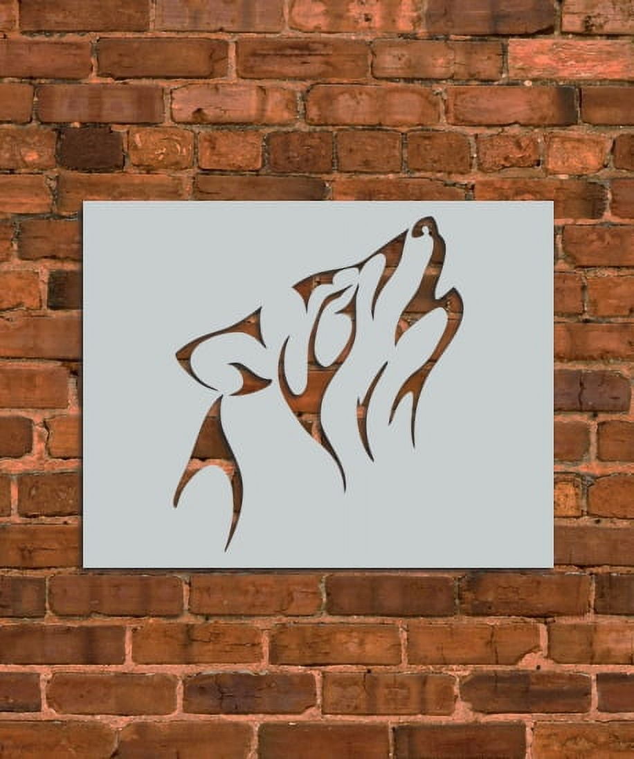 Wolves Template Wild Wolf Stencil Template - Reusable Stencil - INNOVO Stencils ...