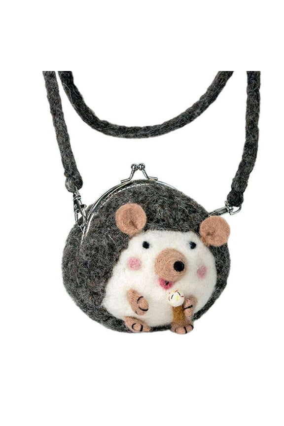 Critter Purse Harper Hedgehog Wild Woolies