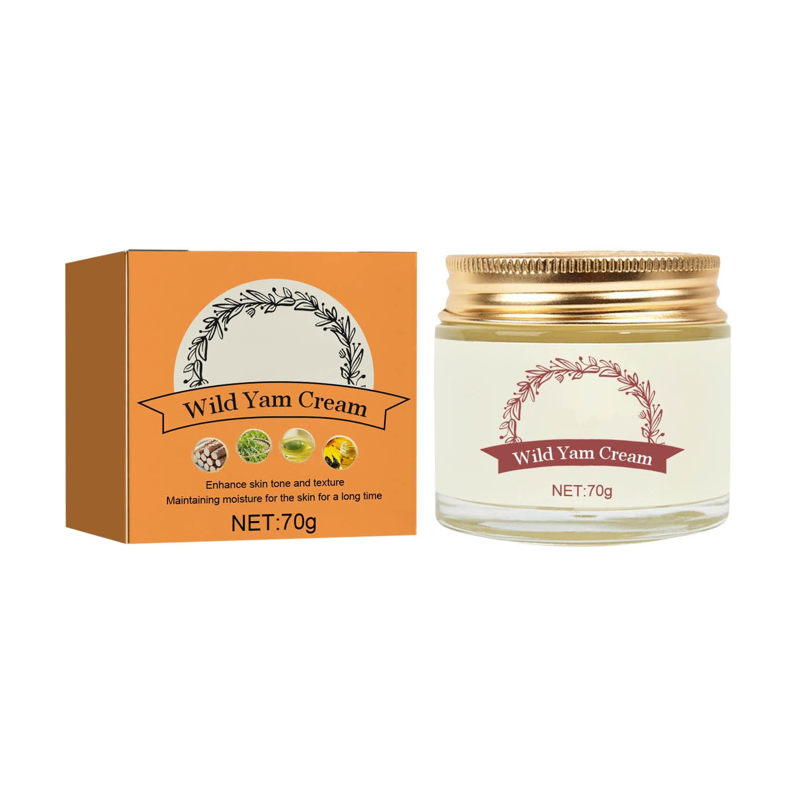 Wild Yam Cream, Organic Wild Yam Paste, Promotes Hormonal Balance, for