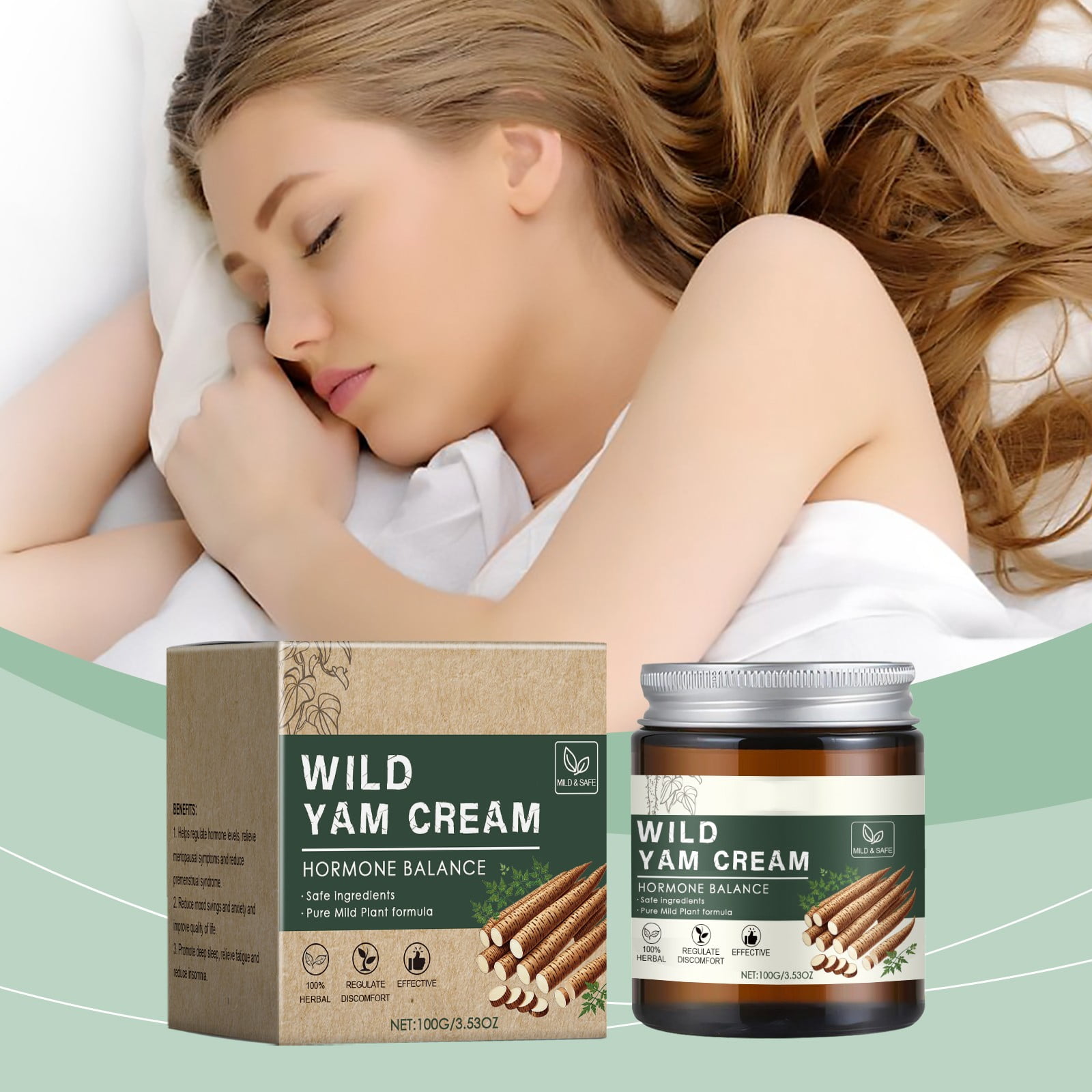 Wild Yam Cream,Wild Yam Cream for Balancing Hormones for Facilitating
