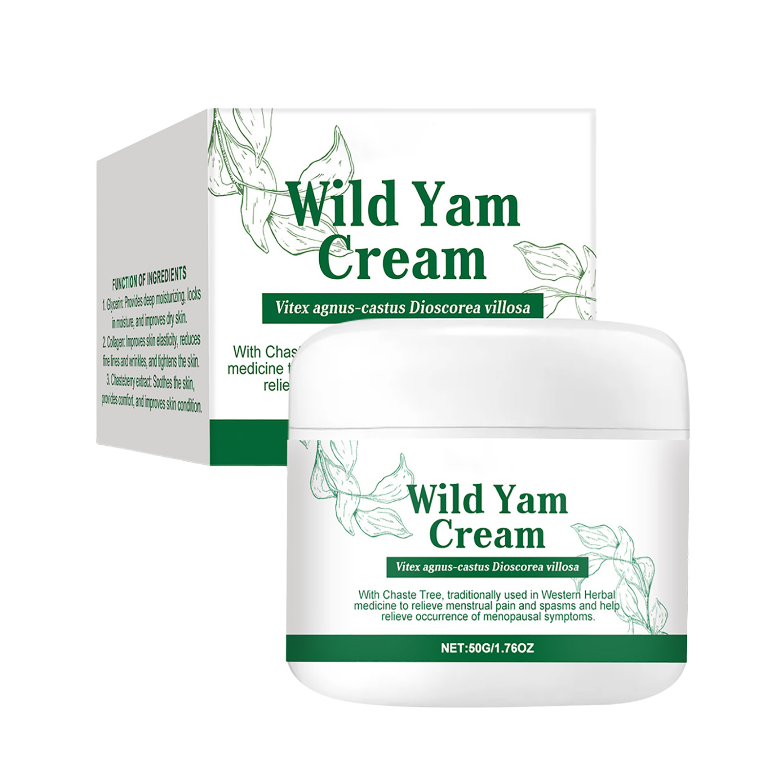 Wild YamCream For Organic Yam With Chasteberry Aloe & Vitamin E For