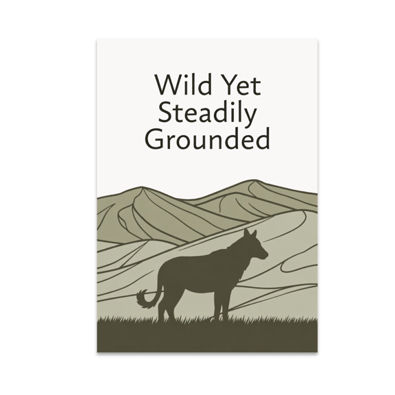 Wild Yet Steadily Grounded Nature Inspired Wall Decor - Nature Lover - 13x19 Poster Print