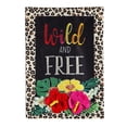 thumbnail image 1 of Wild and Free Garden Linen Flag, 1 of 1