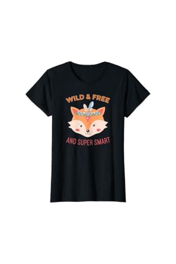 Wild and Free I Smart Boho Fox T-Shirt