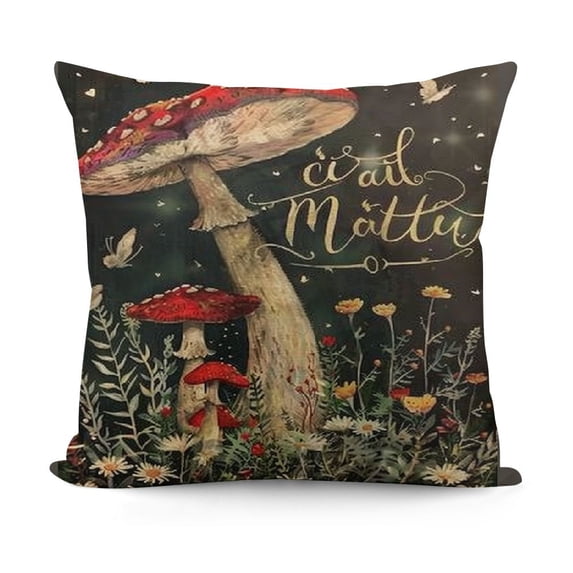 Wild and Free Throw Pillow Cover, and Cushion Case Decoration for Sofa Couch Farmhouse