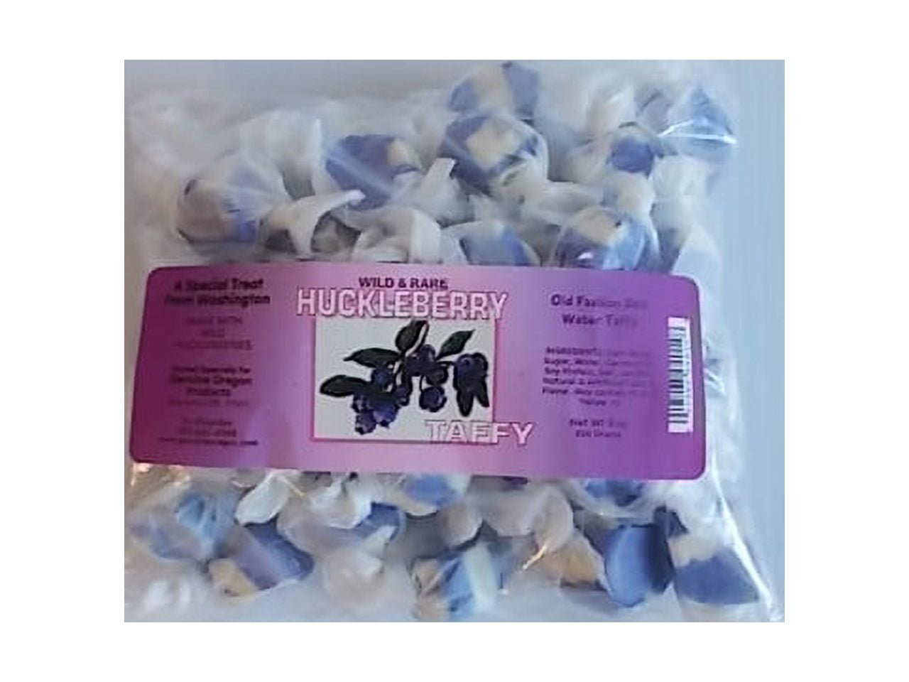 Wild and Rare Huckleberry Taffy 8oz Bag