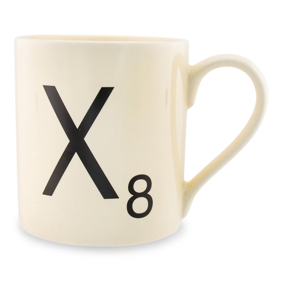 Wild and Wolf Scrabble Coffee Mug - Choose Your Letters Letter X Unisex