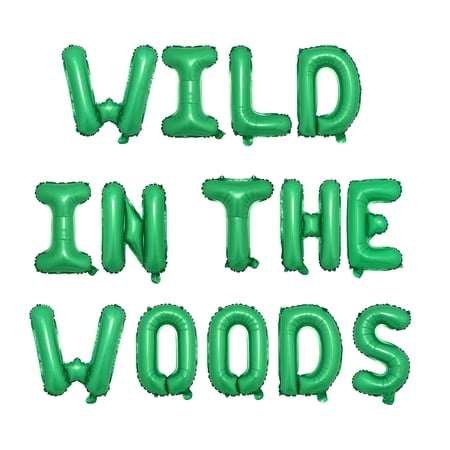Wild in the Woods Foil Balloons Bachelorette Decorations Camping Bachelorette Party for Camp Bridal Shower Party Supplies