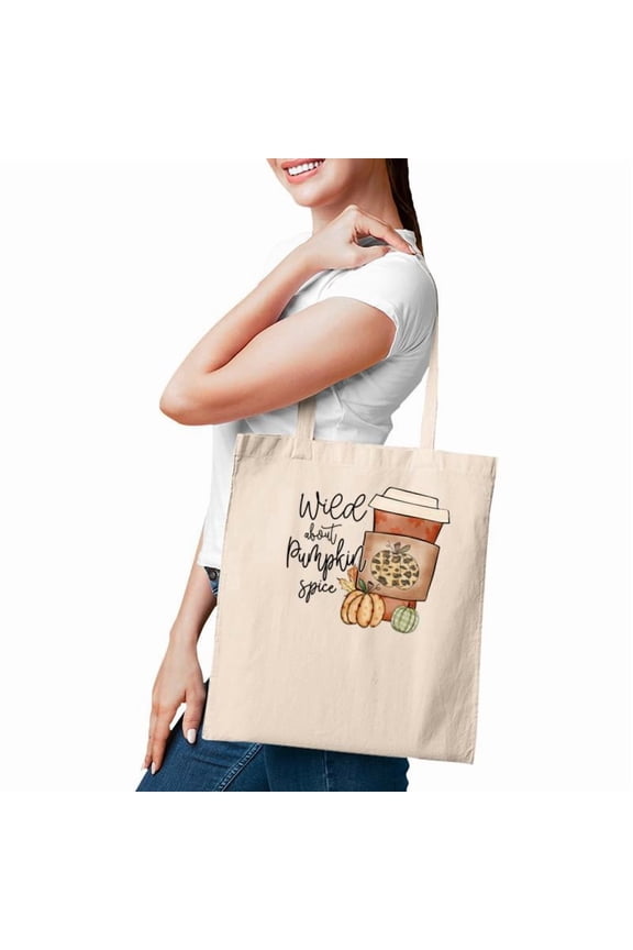 WildAboutPumpkinSpiceSublimation Tote Bag