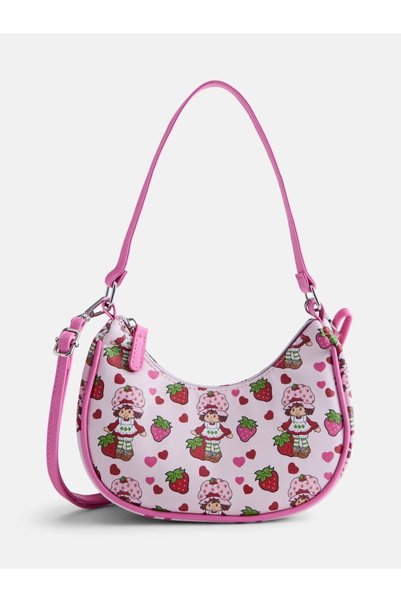 Strawberry Shortcake Girls Hobo Shoulder Bag, Pink
