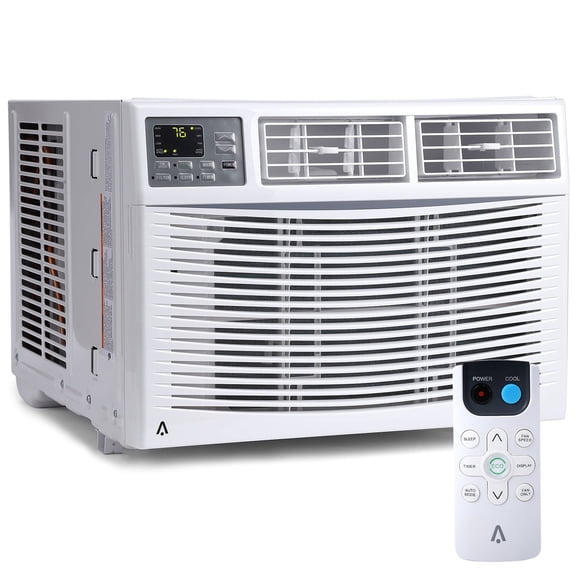 WildBreak 10000 BTU 910W Window Air Conditioner, with 3 Cooling Modes, for 450 Sq.ft., White