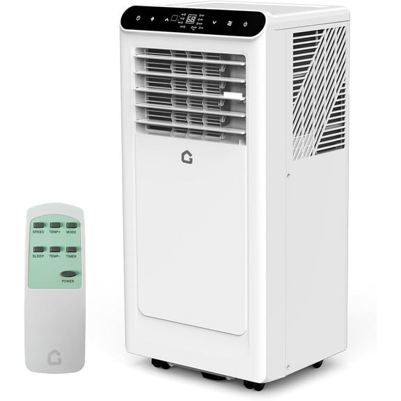WildBreak 10000 BTU Portable Air Conditioner with Heat NP-10K, 7000 BTU Heating, Black & White