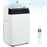 WildBreak 14,000 BTU Portable Air Conditioners, 1230W, LED Display, Dehumidifier & Fan, White
