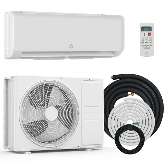 Riedhoff 18000 BTU Mini-Split Air Conditioner & Heat Pump, 19 SEER 2, 1250 Sq Ft, White