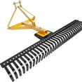 thumbnail image 1 of WildBreak 60" Tractor Rake, Attached by 3 Points, with Hard Rake Body, Yellow & Black, 1 of 6