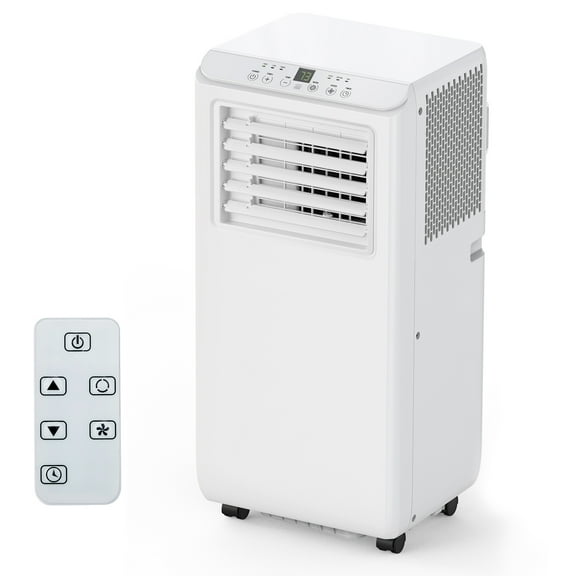 WildBreak Portable Air Conditioner 8000 BTU, 12.4 x 12.2 x 27.6", AC Unit, White