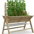 thumbnail image 1 of WildBreak Wooden Raised Garden Bed with Legs, with Trellis, 51.18*29.52*54.5 inch, Oak, 1 of 7