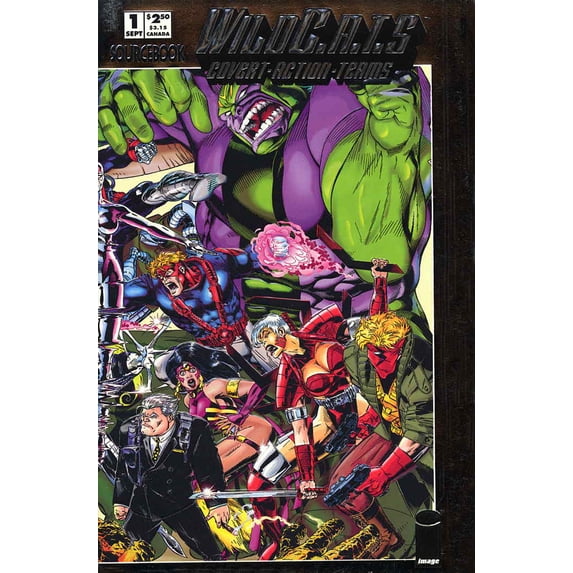 WildC.A.T.S Sourcebook #1 VF ; Image Comic Book