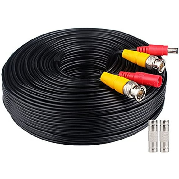 WildHD 200ft Bnc Cable All-in-One Siamese Video & Power Security Camera Cable