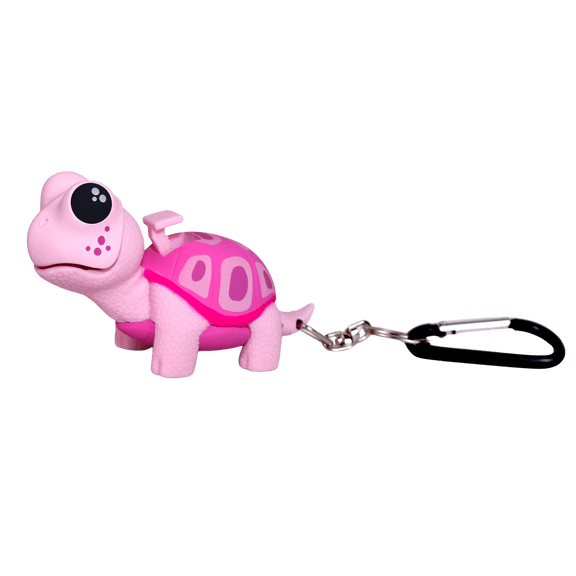 WildLight Animal Carabiner Flashlight - Pink Turtle