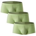 thumbnail image 1 of Men Low Rise Boxer Briefs U Pouch Slim Fit Stretch Trunks, 3 Pack, 1 of 6