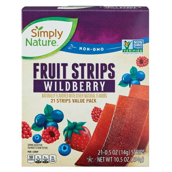 Wildberry Fruit Strips, 21 count- Pack of 5