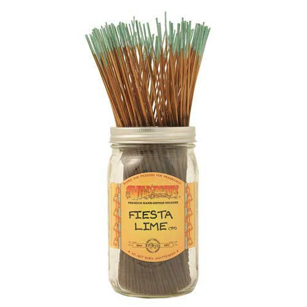 Wild Berry Fiesta Lime Incense Sticks, 100 Count Hand-Dipped Aromatic Incense