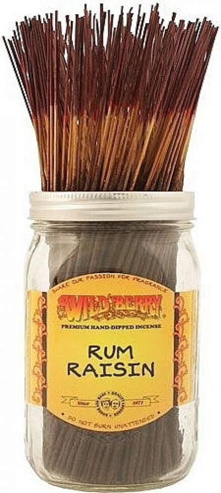 Wildberry Incense Sticks, 100 Sticks - Rum Raisin