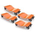thumbnail image 1 of Wildbreak Car Wheel Dolly with Brakes, 8000 lbs Max, Set of 4, Heavy Duty, Orange, 1 of 7