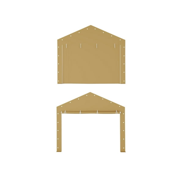 Wildbreak Carport Door Replacement 13 x 8.85 ft for Portable Garage 13' x 20' & 13' x 25', 220g, Yellow