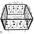 thumbnail image 1 of Riedhoff Metal Garden Fences 23.6 in x 23.6 in, Rustproof Metal, 4 Pack, Black, 1 of 7