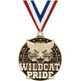 thumbnail image 1 of Wildcat Pride Medals, 2" Gold Diecast Wildcat Pride Medal Award 5 Pack, 1 of 2