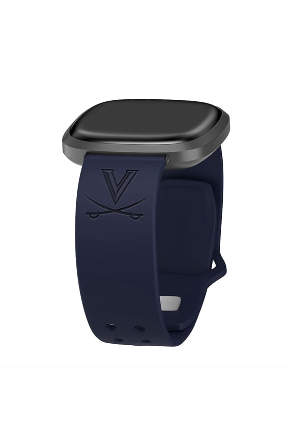 Mississippi Engraved Silicone Unisex Watch Band for Fitbit Versa 3 and Sense (Navy) by Affinity Bands
