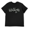 thumbnail image 1 of Wildcats High School Mascot Sports Team Men'S Wildcats T-Shirt Black 2X-Large, 1 of 5