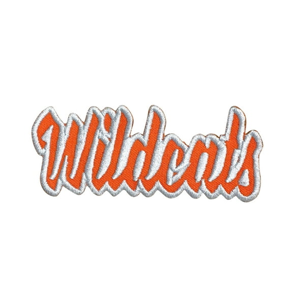 Wildcats - Orange/Gray - Team Mascot - Words/Names - Iron on Applique/Embroidered Patch