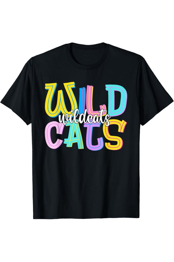 Wildcats School Spirit Groovy Back To School T-Shirt Unisex S-5Xl Hot Trending Shirt Birthday Gift