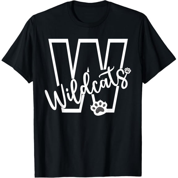Wildcats School Sports Fan Team Spirit Football Baseball T-Shirt