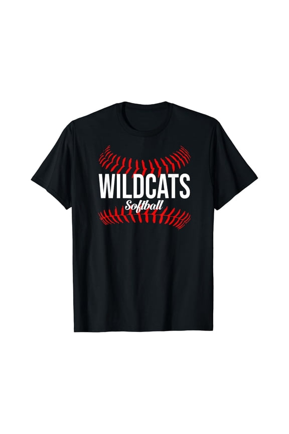 Wildcats Softball Wildcat Fastpitch Mom T-Shirt Size S-5XL
