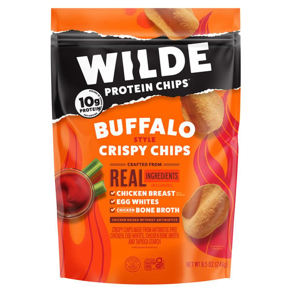 Wilde Protein Chips Buffalo Chicken, 8.5 oz(pack of 2)