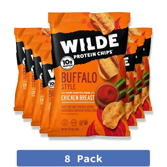 Wilde Snacks Chicken Chips Multi BBQ 5.4 oz (Pack Of 8)