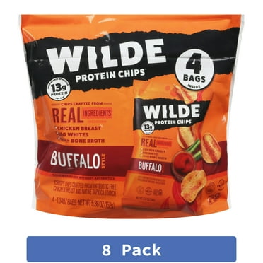 Wilde Snacks Chips Chicken Buffalo 4Pack (Pack of 8)