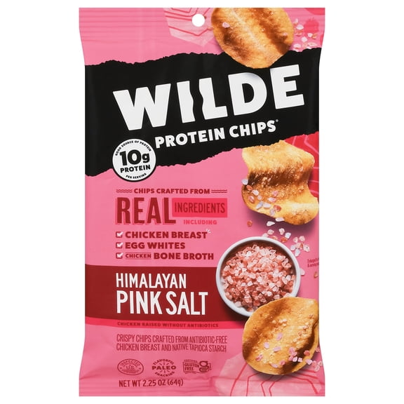 Wilde Snacks Himalayan Sea Salt Chicken Chips 2.25 oz (Pack of 12)