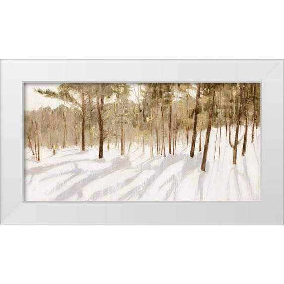 Wilde, Susan 18x11 White Modern Wood Framed Museum Art Print Titled - Sunset Forest
