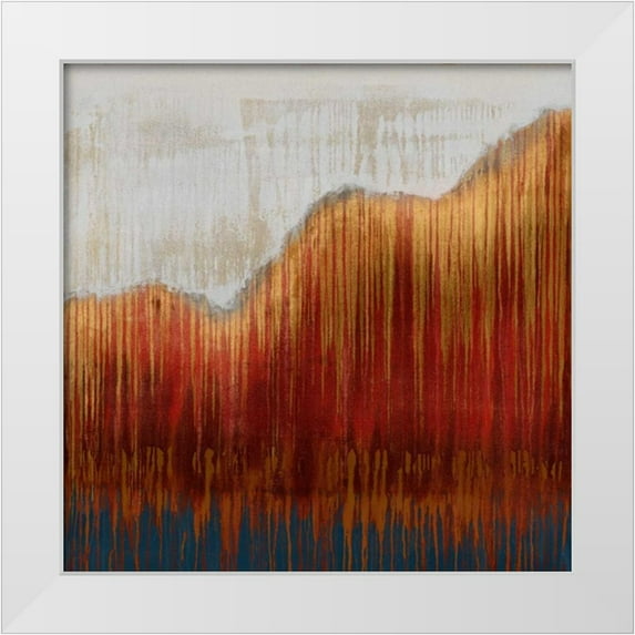Wilde, Susan 26x26 White Modern Wood Framed Museum Art Print Titled - Red Mountain Pass I