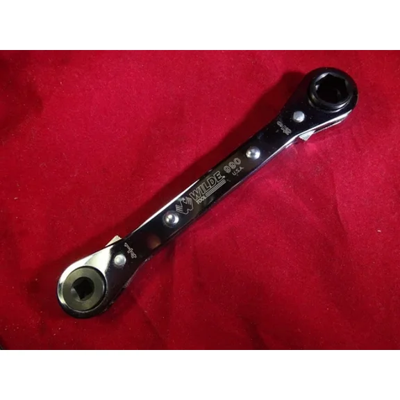 Wilde Tool #990 Usa Made Square Air Conditioning Refrigeration Ac Ratchet Wrench