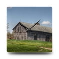 thumbnail image 1 of U R There Photography Wilder Road Grey II Rustic Farmhouse Acrylic Analog Wall Clock, 1 of 6